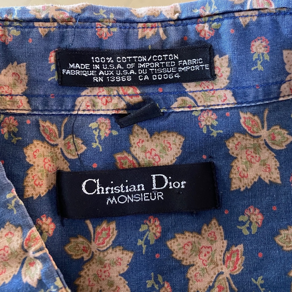 Christian Dior printed dress shirt